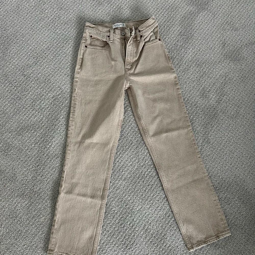 Abercrombie & Fitch Tan Denim Pants